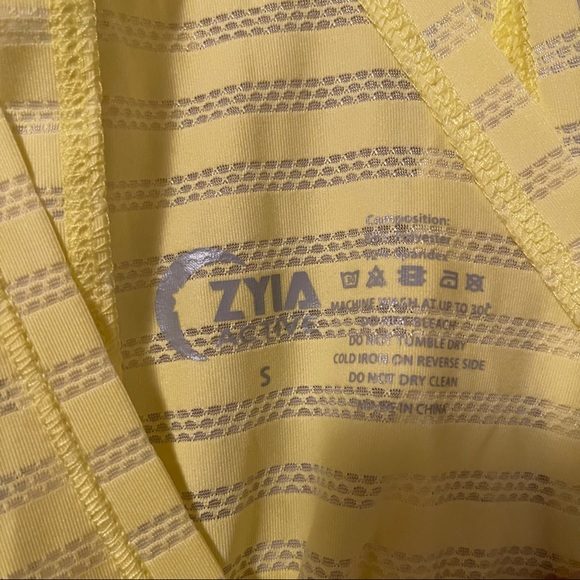 ZYIA Active Bundle (2) Nimbus Split Back Athletic Striped Tanks - Picture 11 of 11